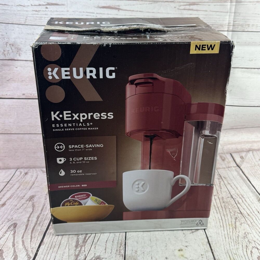 Keurig K Express Essentials Merlot Red Single Serve K Cup Coffee Brewer